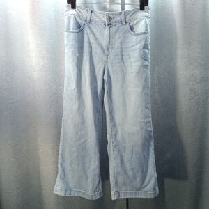 Light Wide Leg Crop Jeans